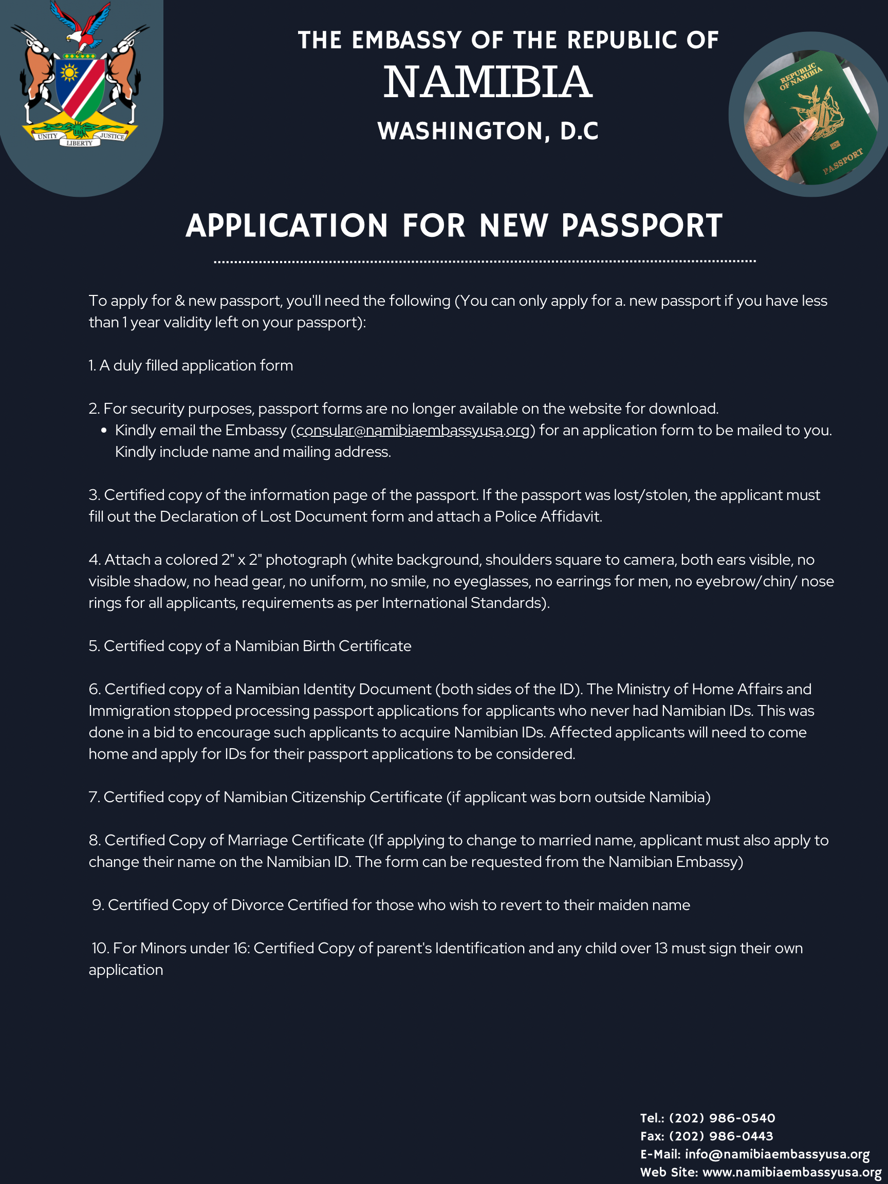 Application for New Passport