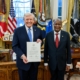 H.E. Ambassador Wilbard Hellao presented his Letters of Credence to H.E. Donald J. Trump, President of the United States of America